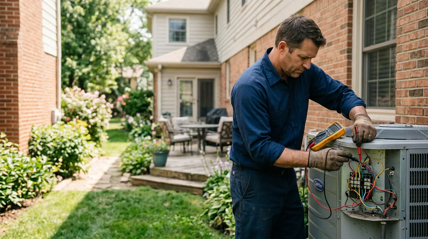 HVAC technician working near Essex, MO